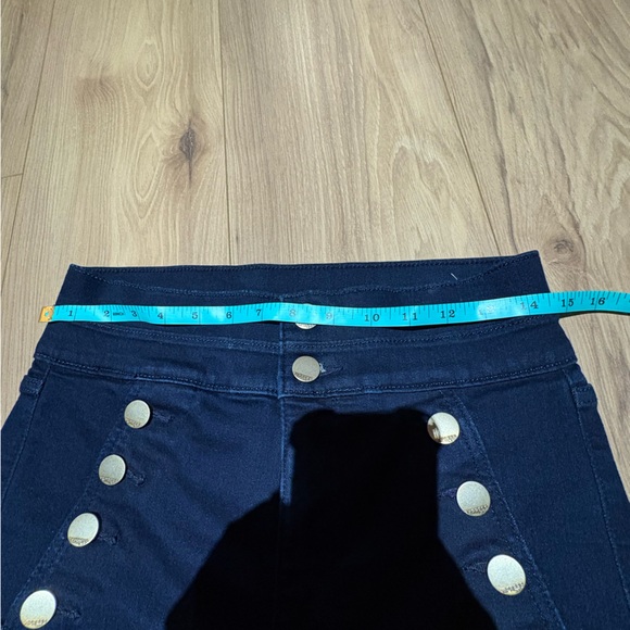 Express Navy Bell Flare Super High Rise size 6 - Picture 5 of 7